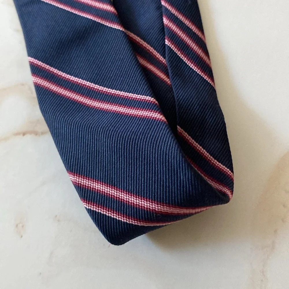 Classic Navy Striped Tie